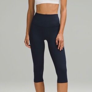 ❌Sold❌ NWT Lululemon Align High Rise Crop 17" - True Navy - Women Size 6